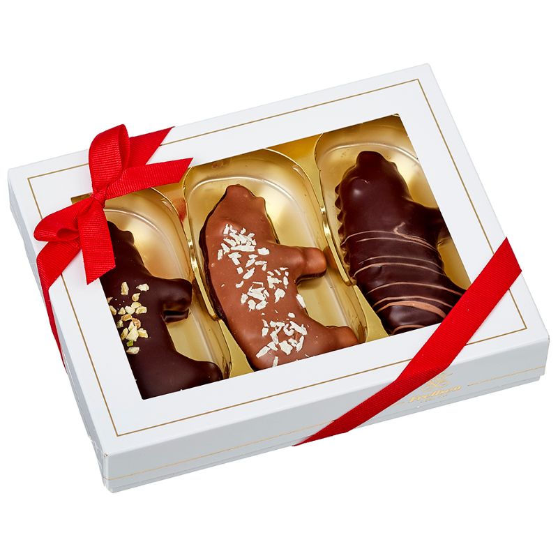 Frellsen - Chokoladeæske - 3 halve Julegrise