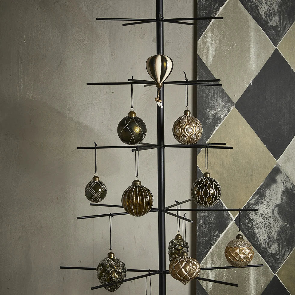 Speedtsberg - Julepynt - Guld med glimmer