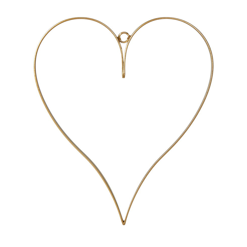 Speedtsberg - Dekorationshjerte - Guld - Lille/Stor