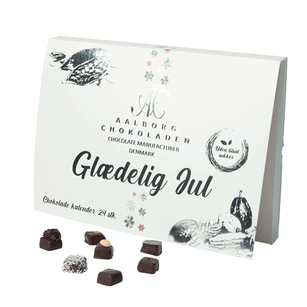 Aalborg Chokolade - Julekalender -  Julekalender uden tilsat sukker