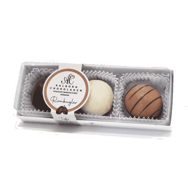 Aalborg Chokolade -Glutenfri Trøffel-Romkugler