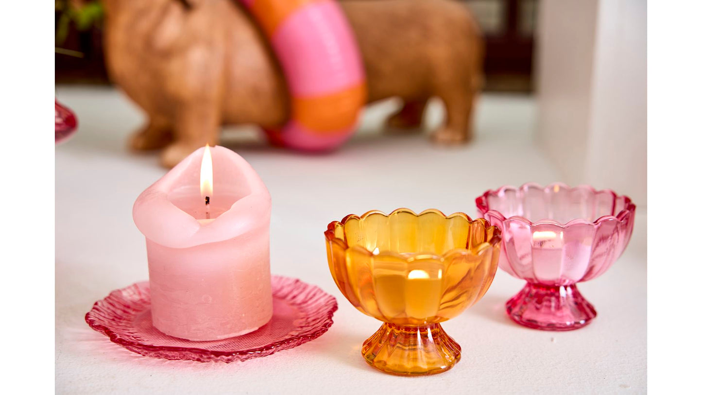 2HAVE - Skål/Fod - Glas - Gylden - 7x9 cm