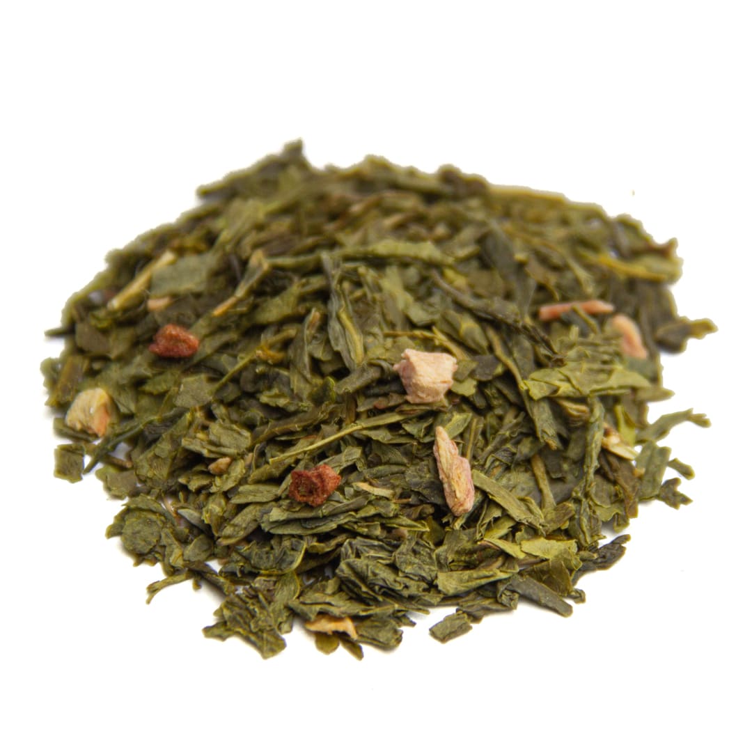 Grøn Sencha Jordbær & Rabarber