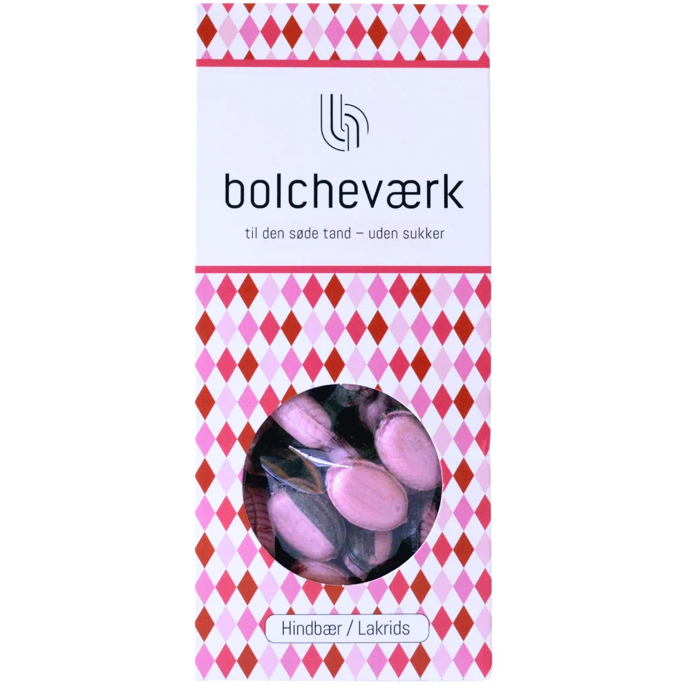 Bolcheværk - Sukkerfri bolcher - Hindbær & Lakrids
