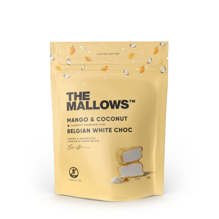 The Mallows - Skumfiduser - Hvid chokolade, kokos og mango