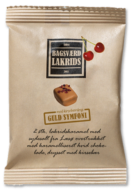 Bagsværd Lakrids - Guld Symfoni med Kirsebærdrys - Mini 2. stk