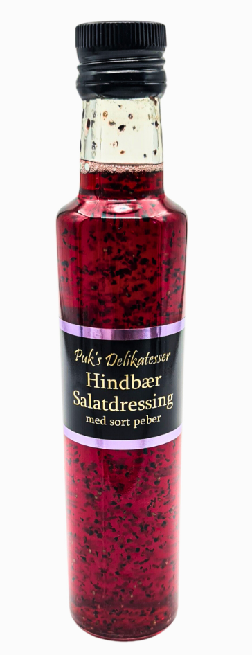 Puks Delikatesser - Salatdressing - Hindbær med Sort Peber