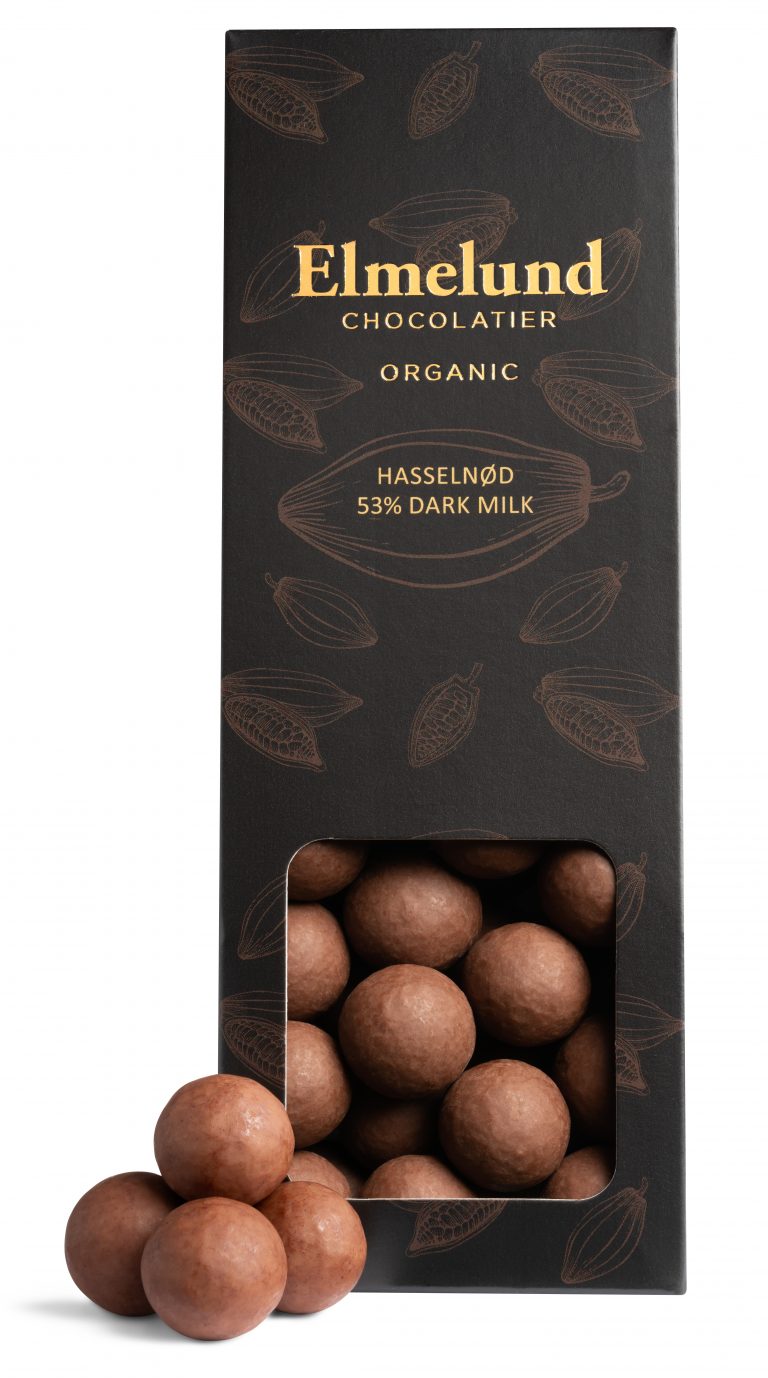 Elmelund Chokolade - Hasselnødder Dark Milk