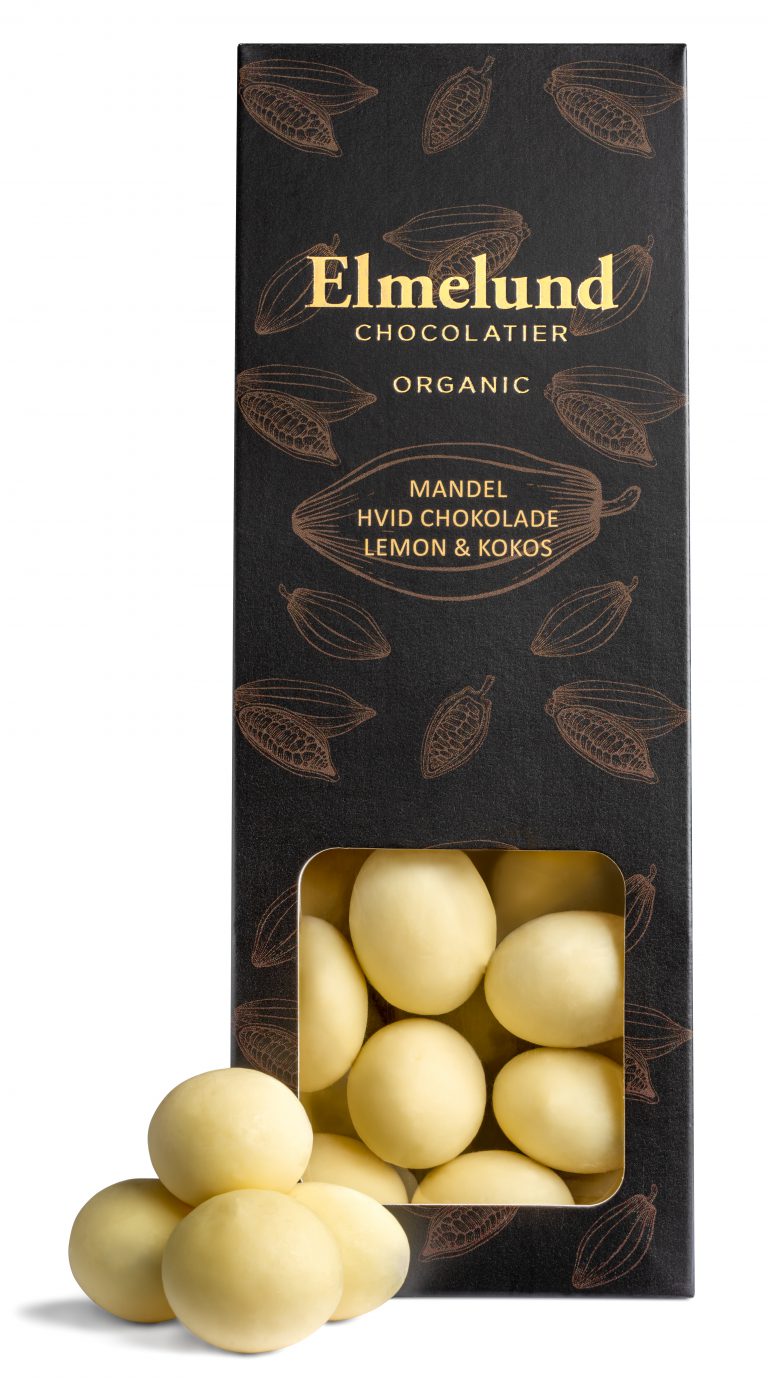 Elmelund Chokolade - Ristede Mandler Lemon og Kokos