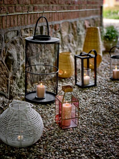 Bloomingville - Drew Lanterne - Rosa Glas
