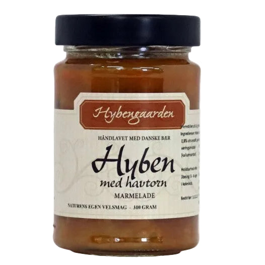 Hybengaarden - Hybenmarmelade med Havtorn