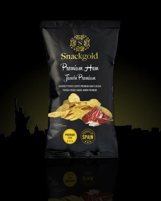Snackgold - Chips - Jamón Ibérico – Premium Iberian skinke