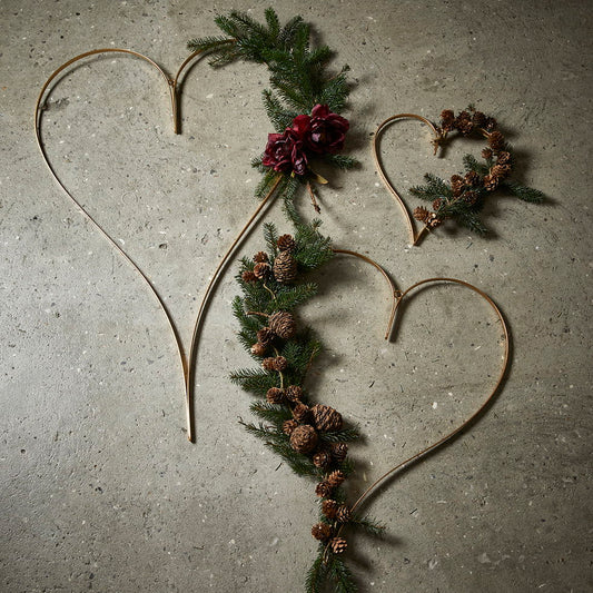 Speedtsberg - Dekorationshjerte - Guld - Lille/Stor