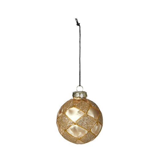Speedtsberg - Julekugle - D 6cm - Glas - Guld/Champagne