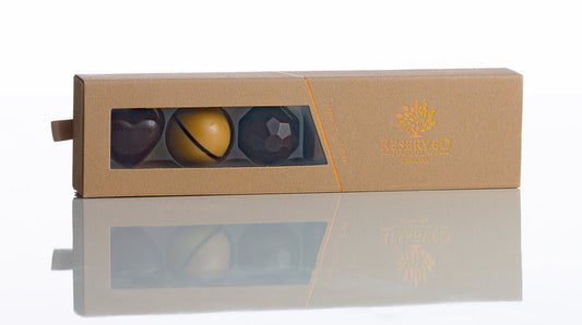 Reserved Chocolate - Fyldte Chokolader – Gaveæske 6 stk