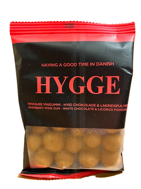HYGGE - Hindbær Vingummi - Hvid Chokolade & Lakridspulver