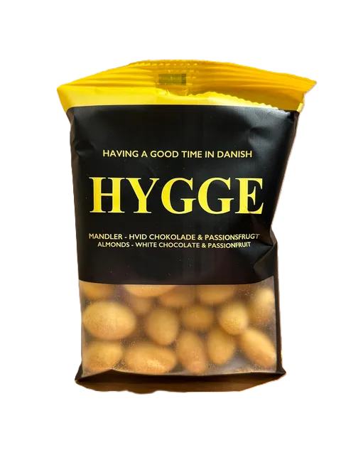HYGGE - Mandler - Hvid Chokolade & Passionsfrugt