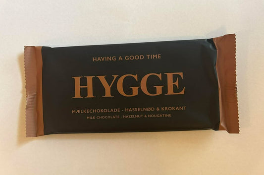 HYGGE - Mælkechokolade - Hasselnød og Krokant