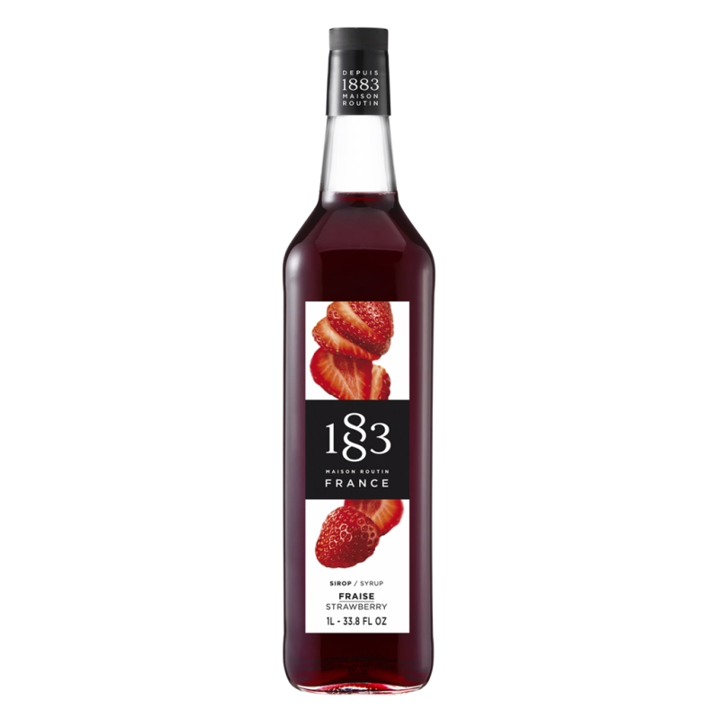 1883 - Sirup - Jordbær - 1000 ml.