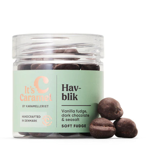 Karamelleriet - HAVBLIK – Vaniljefudge med Mørk Chokolade &amp; Havsalt
