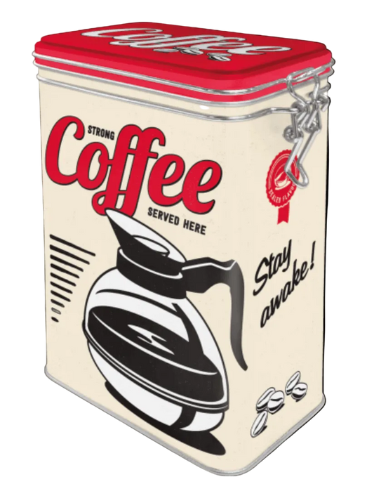 Hoist Living - Dåse med patentlåg - Strong Coffee Served Here