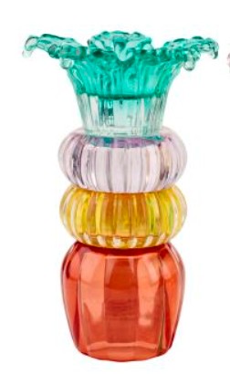2HAVE - Lysestage - Palm - Multifarvet -  21  cm