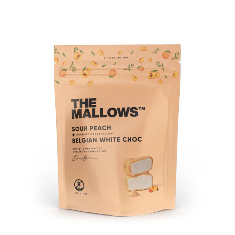 The Mallows - Skumfiduser - Fersken & Hvid Chokolade