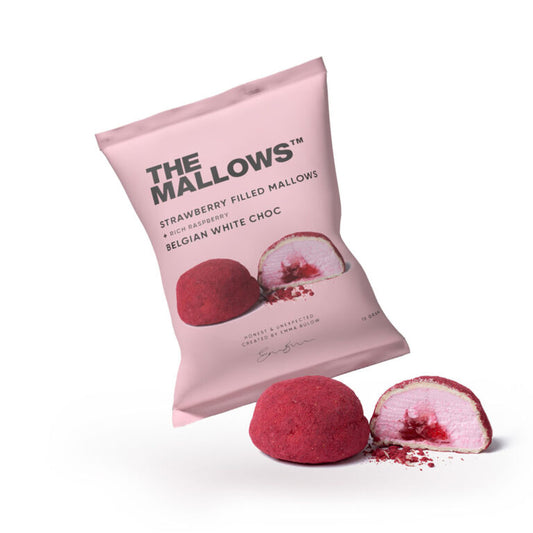 The Mallows - Strawberry Filled Mallows - Hindbær og belgisk hvid chokolade