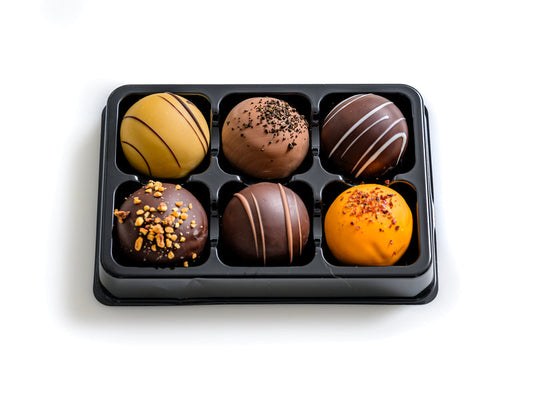Reserved Chocolate - Luksus Trøffel Romkugler - Æske med 6 stk.