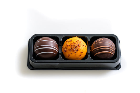 Reserved Chocolate - Luksus Trøffel Romkugler - Æske med 3 stk.