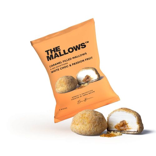 The Mallows - Caramel Filled Mallows - Hvid Chokolade og Frugtsmag