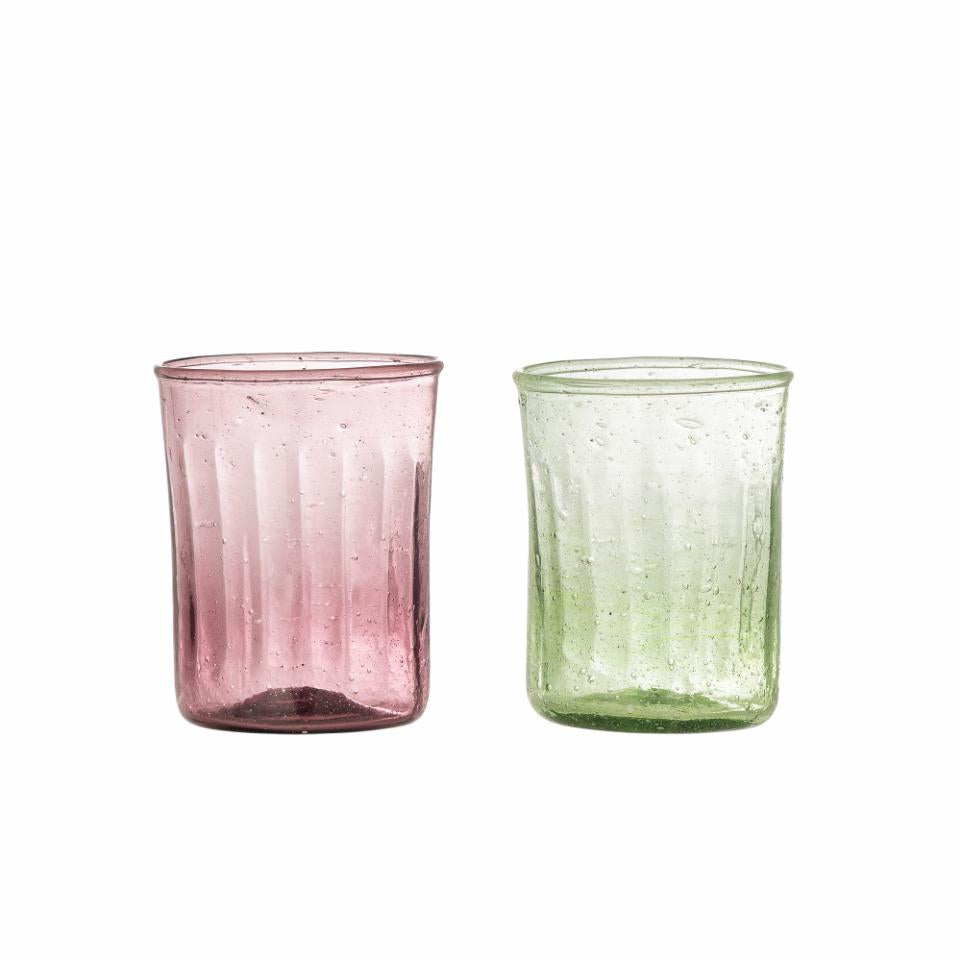 Bloomingville - Sunil Drikkeglas – Multifarvet Glas