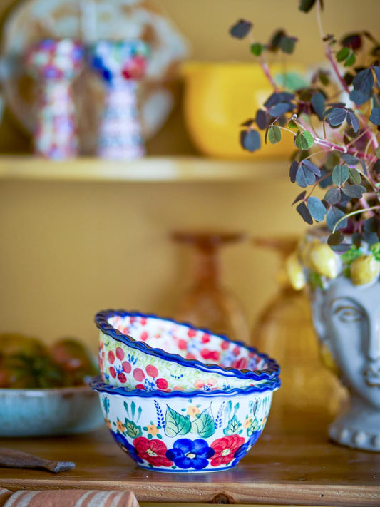 Bloomingville - Florist Skål – Multifarvet Stentøj