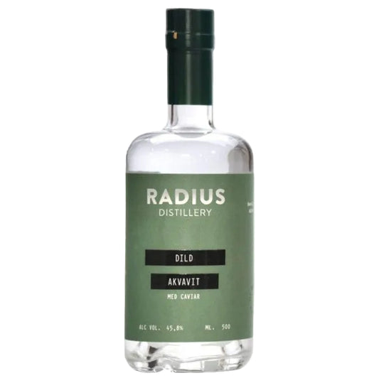 Radius Distillery - Økologisk - Dild Akvavit med Caviar