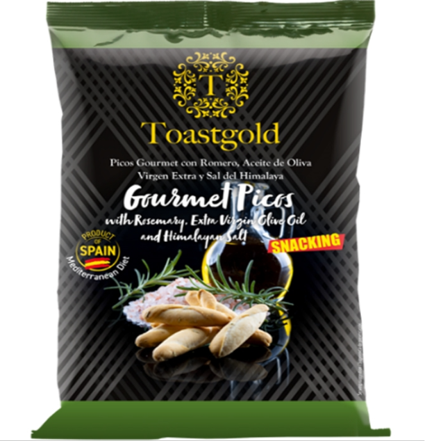 Mini Tostas Gourmet - Rosmarin & Himalaya Salt - Brødchips