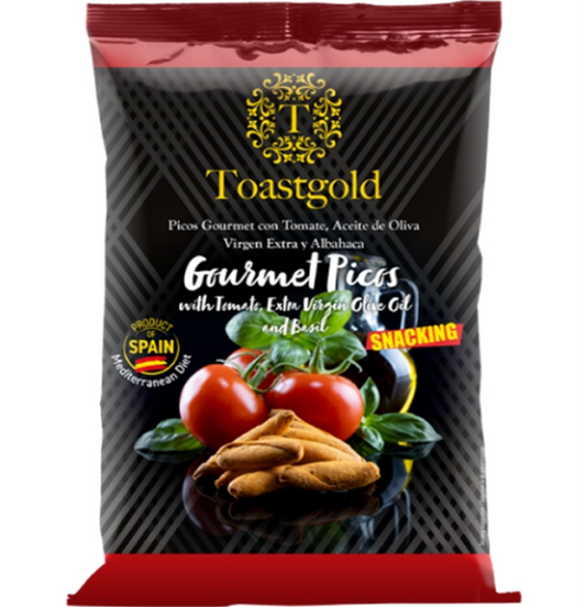 Mini Tostas Gourmet - Tomat & Basilikum - Brødchips